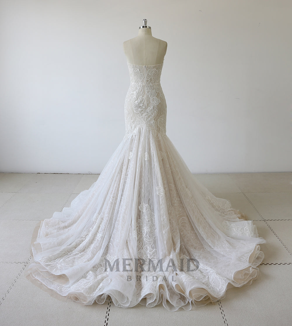 New Lace Mermaid Wedding Dress