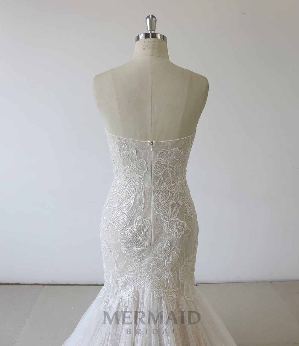 New Lace Mermaid Wedding Dress