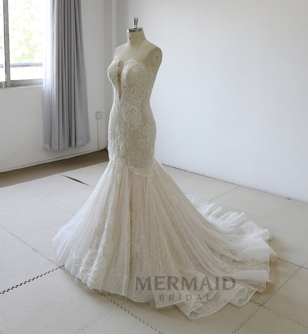 New Lace Mermaid  Wedding Dress