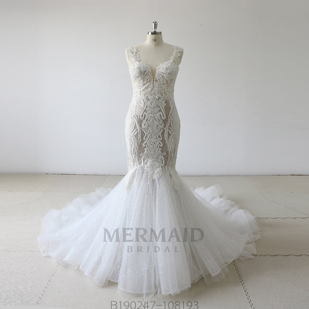 Regular Straps Sweetheart Mermaid Wedding Dress